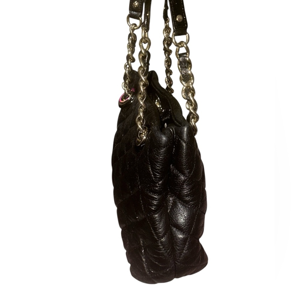 Kate Spade Black Quilted Shoulder Bag with Chain Straps - Picture 4 of 9